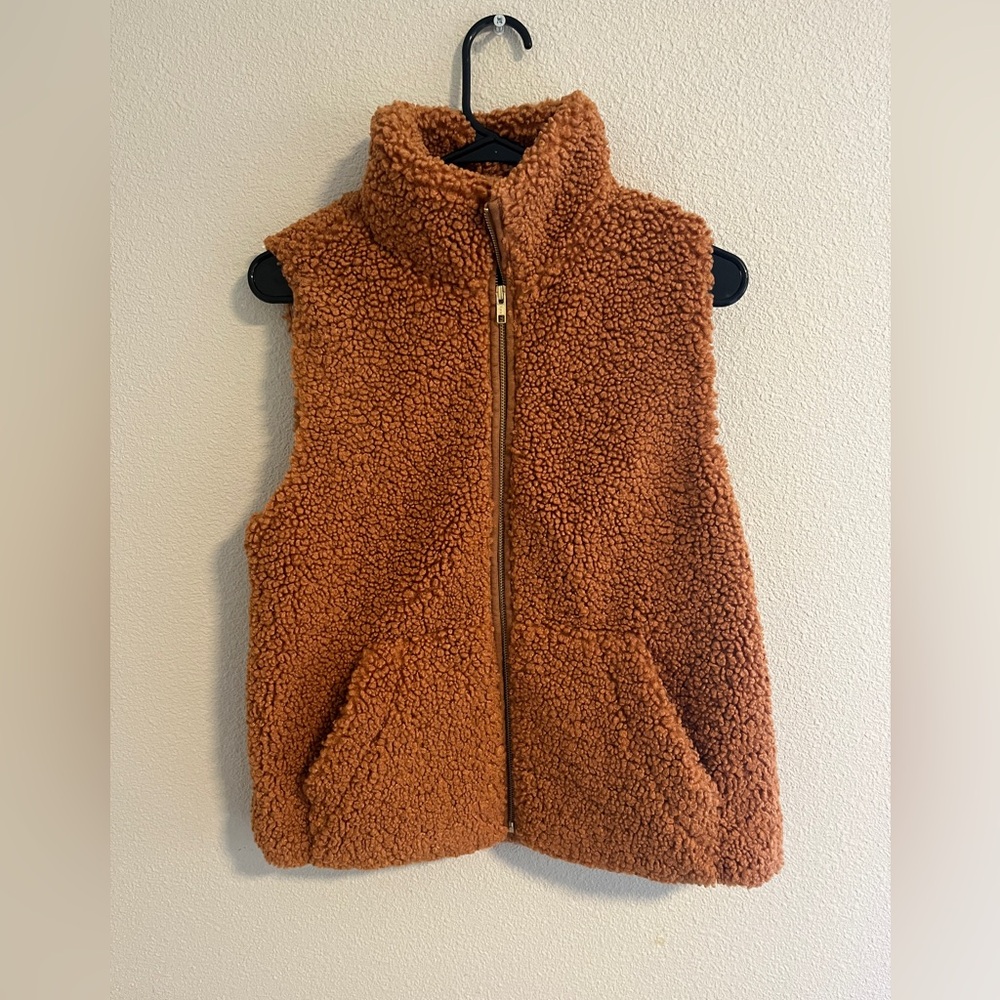 J. Crew teddy Sherpa vest NWT XXS